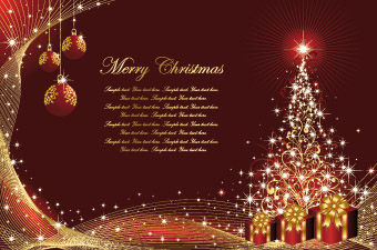 free vector Christmas card background vector